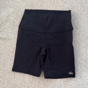 ALO Yoga Black High-Waist Bike Shorts